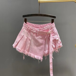 Jupe short taille haute 4 couleurs