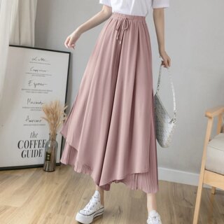Jupe culotte large en mousseline