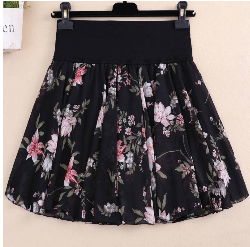 Jupe fleurie Jupe courte à fleurs grande taille Jupe fleurie