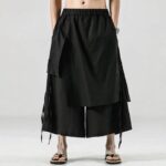 Jupe pour homme mi-longue noire