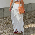 Jupe Blanche Chic au Style Bohème