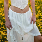 Jupe Blanche Chic au Style Bohème