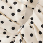 Jupe à Pois Élégante et Raffinée en Tissu Léger