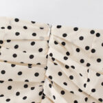 Jupe à Pois Élégante et Raffinée en Tissu Léger
