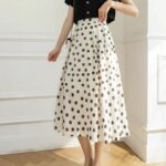 Jupe à Pois Légère et Confortable