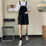 Jupe Salopette Noire Tendance et Confortable