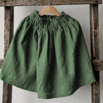 Jupe Fille Mi-Longue à Taille Élastique