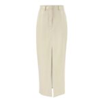 Jupe Simili Cuir Longue et Raffinée sur fond blanc