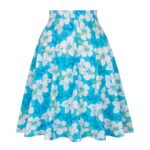 Jupe Hawaïenne Bleue à Fleurs