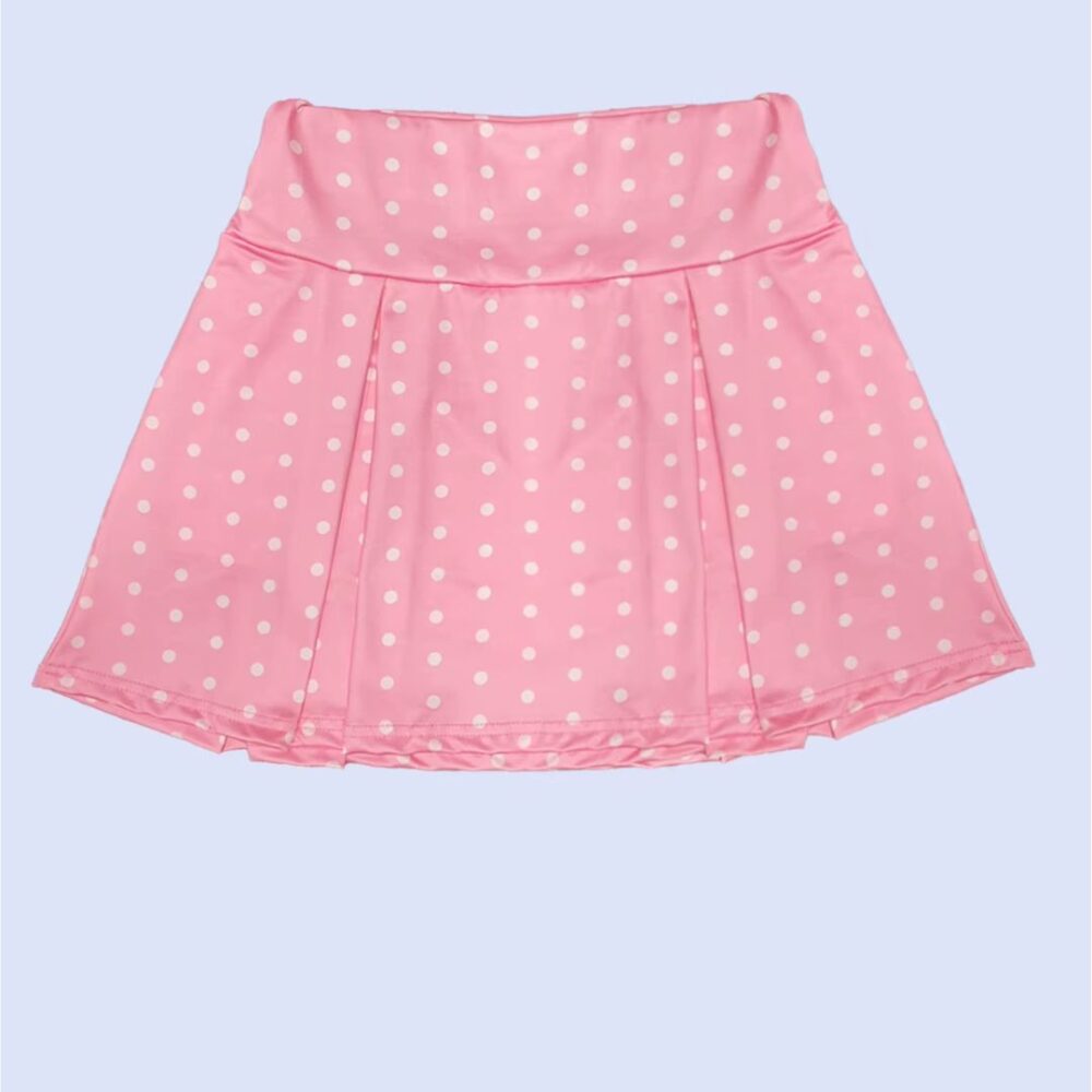 Jupe à Pois Rose et Décontractée
