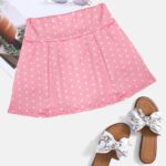 Jupe à Pois Rose et Décontractée