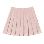 Jupe Rose Plissée de Style Japonais sur fond blanc