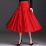 Jupe en Tulle Fine et Longue sur une femme
