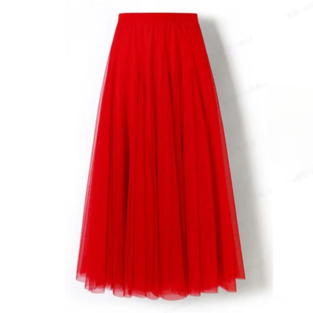 Jupe en Tulle Fine et Longue