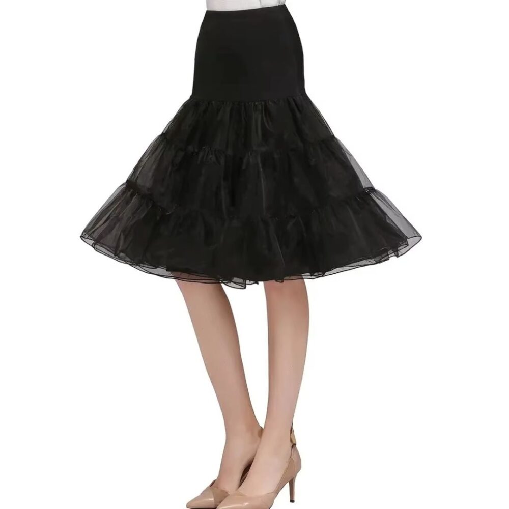 Jupe en Tulle Noire et Vintage