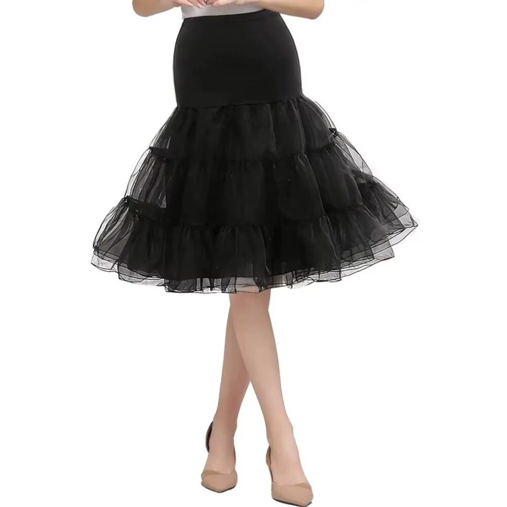 Jupe en Tulle Noire et Vintage