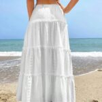 Jupe Blanche Estivale de Style Rétro
