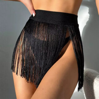 Jupe de Bain Sexy à Franges sur une femme