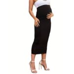 Jupe de Grossesse Noire et Élégante