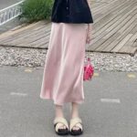 Jupe de Grossesse Satinée en Soie