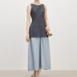 Jupe Longue et Ample à Taille Haute sur une femme