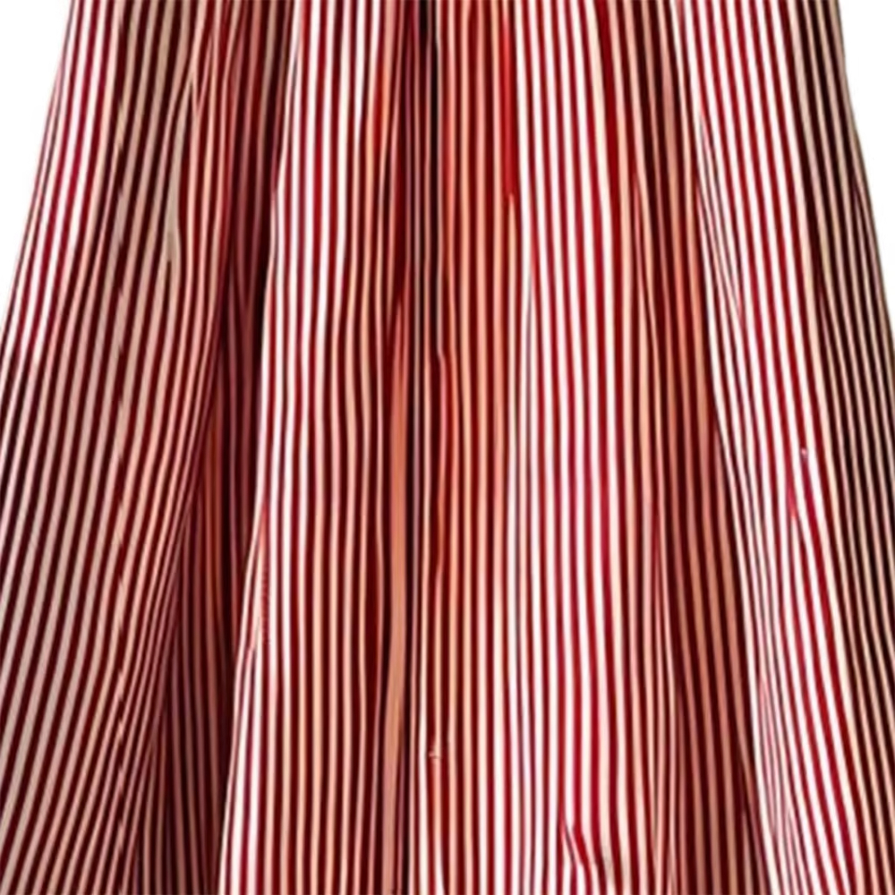 Jupe De Lit Pottery Barn Rouge Rayée - Taille Double - 15 Pouces - Vintage Noël