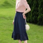 Jupe Sirène Vintage et Estivale sur une femme