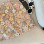 Jupe Sequin Brillante et Fleurie
