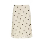 Jupe à Pois Style Décontracté sur fond blanc