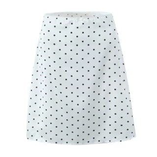 Jupe à Pois Taille Basse sur fond blanc