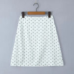 Jupe à Pois Taille Basse