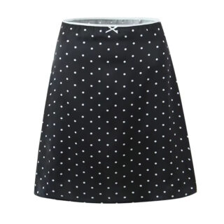 Jupe à Pois Vintage et Sexy sur fond blanc