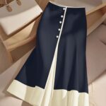 Jupe Vintage et Chic à Boutons